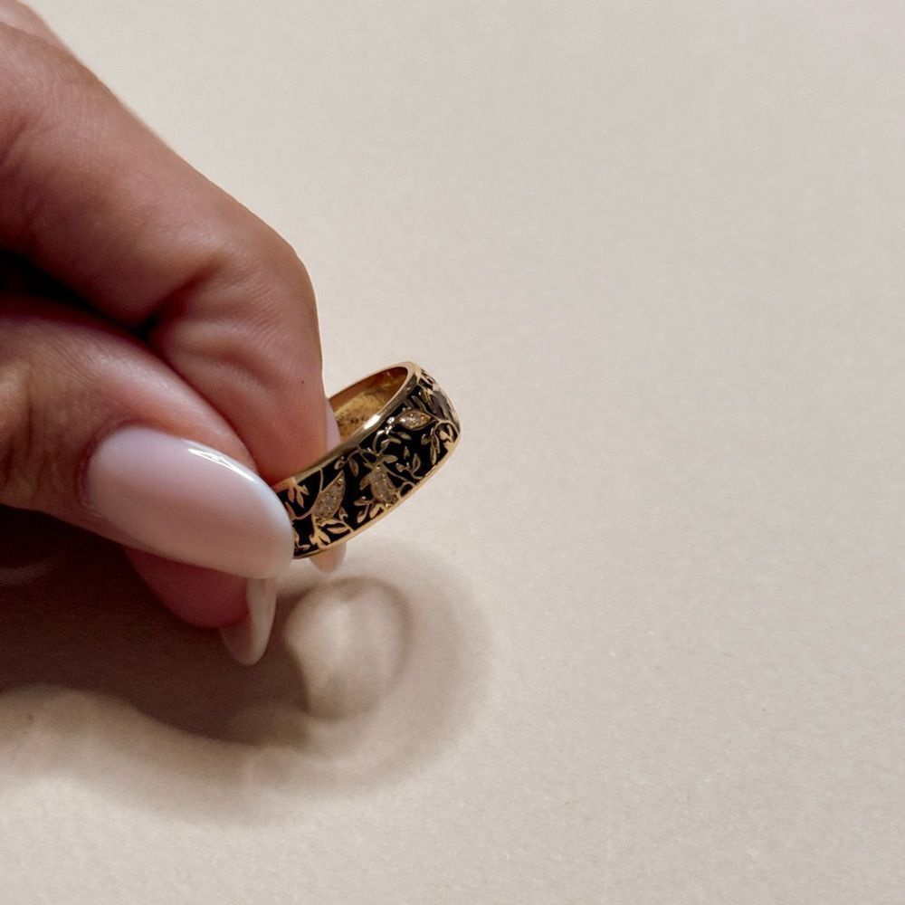 Boho Floral Ring S958 - Picture 5 of 5